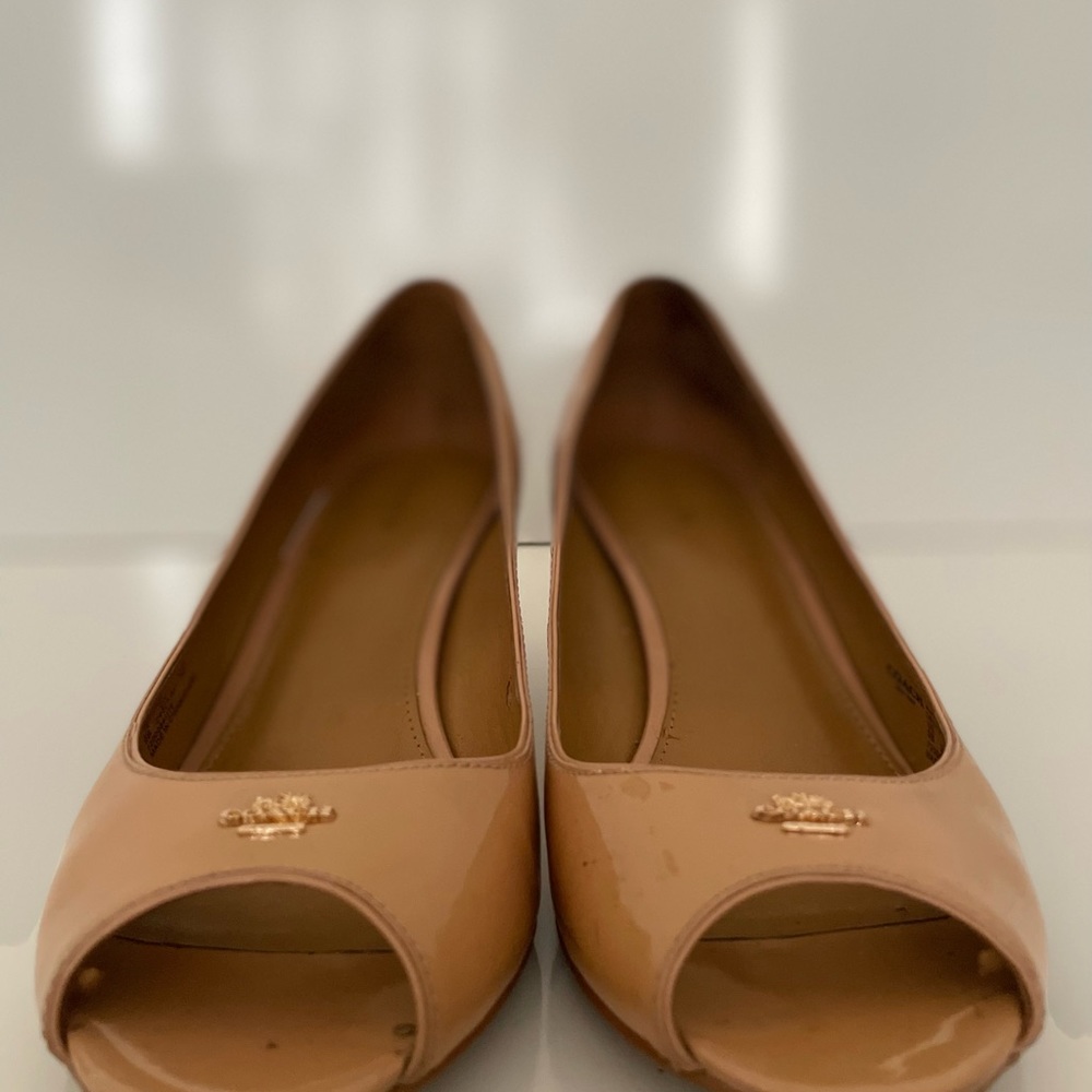 Coach open-toe heels